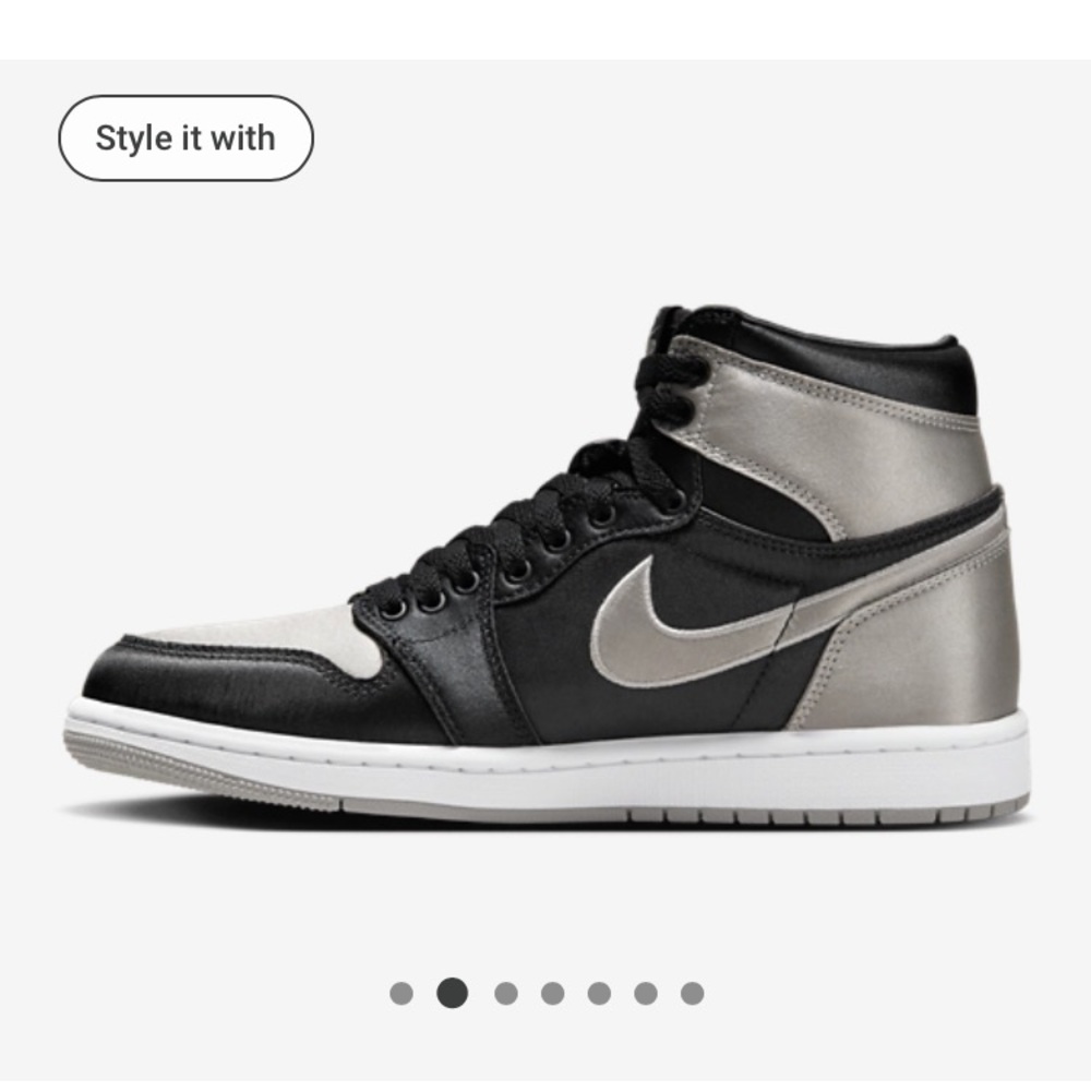 Nike Black and Silver High-Tops. New in Box. 

Women’s- 8.5
Men’s- 7